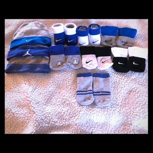 Infant socks and hat bundle